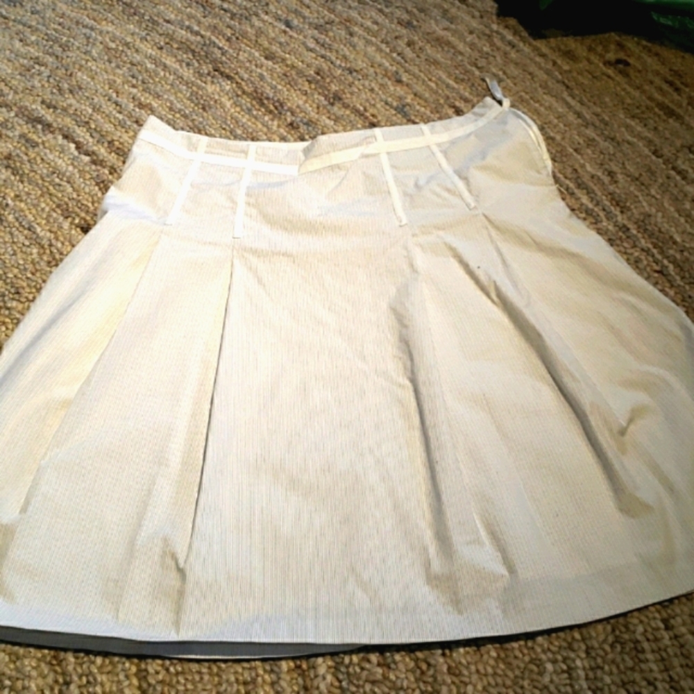 Sz 14 A line skirt with pinstriping